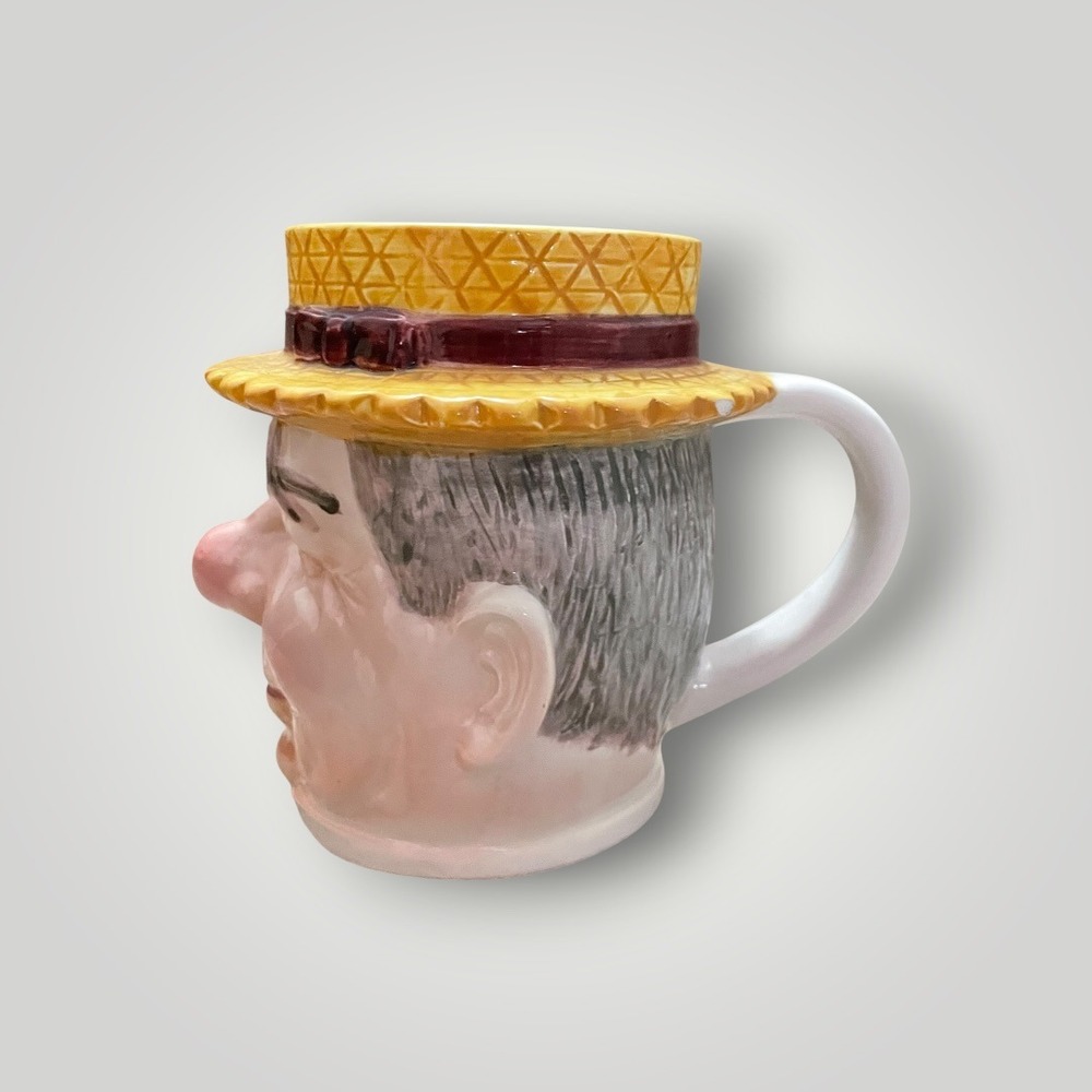 Sigma‎ Tastesetter W.C. Fields Character Mug Ceramic Straw Hat Toby Jug Vintage